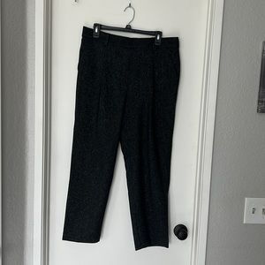 Black shimmer loft stretchy slacks